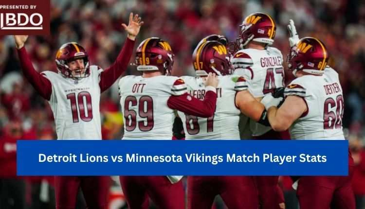 Detroit Lions vs Minnesota Vikings Match Player Stats