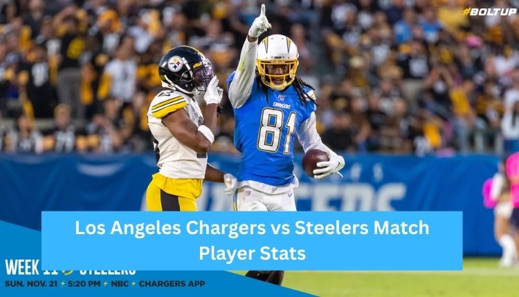 Los Angeles Chargers vs Steelers Match Player Stats